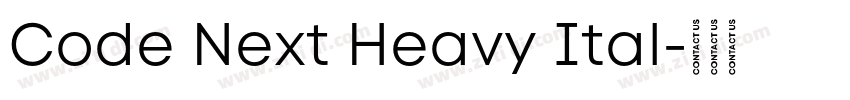 Code Next Heavy Ital字体转换
